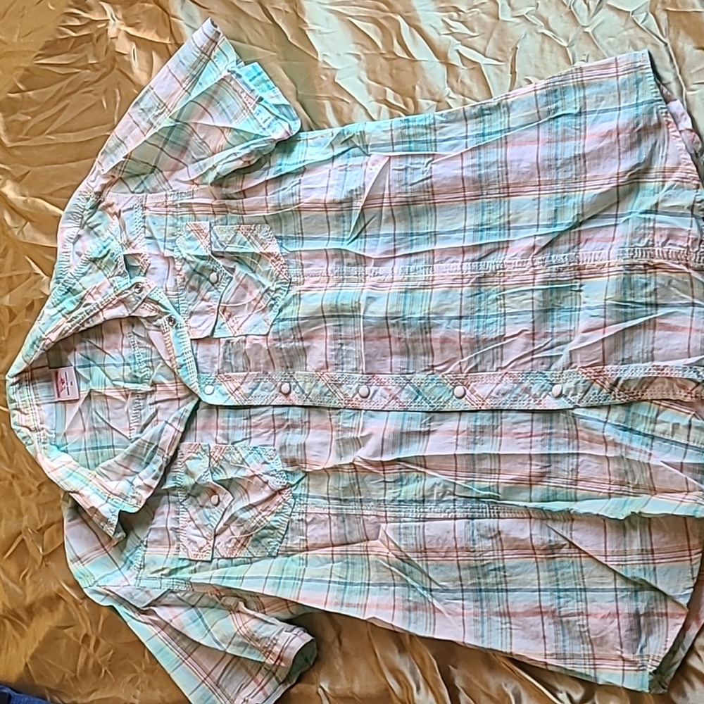 True Religion short sleeve flannel